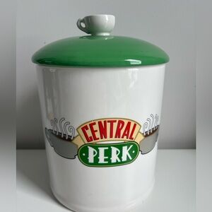Friends Central Perk cookie jar coffee mug handle top